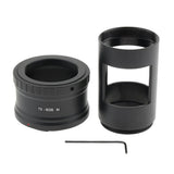Maxbell T2 T-mount Ring Lens Adapter for Canon EOS M Camera + 4.5cm Diameter Photography Sleeve M42 Thread - Aladdin Shoppers