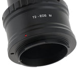 Maxbell T2 T-mount Ring Lens Adapter for Canon EOS M Camera + 4.5cm Diameter Photography Sleeve M42 Thread - Aladdin Shoppers
