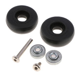 Maxbell Travel Suitcase Luggage Bag Trolley Case Wheels Swivel Casters Set with Nail Accessory Kit - 5018A-A - Aladdin Shoppers