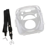 Crystal Camera Protective Case with Shoulder Strap for Fujifilm Instant SQ10 Camera-Clear - Aladdin Shoppers
