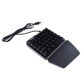 Maxbell Gaming Keyboard Mechanical 35 Keys 7 Colors LED Backlit One-Handed Keyboard Left Hand Small Keypad for PUGB Mobile - Aladdin Shoppers