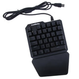 Maxbell Gaming Keyboard Mechanical 35 Keys 7 Colors LED Backlit One-Handed Keyboard Left Hand Small Keypad for PUGB Mobile - Aladdin Shoppers