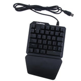 Maxbell Gaming Keyboard Mechanical 35 Keys 7 Colors LED Backlit One-Handed Keyboard Left Hand Small Keypad for PUGB Mobile - Aladdin Shoppers