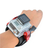 Maxbell Adjustable Wrist Mount Belt Rotate Hand Strap with Screw for GoPro Hero 3+ Camera Red - Aladdin Shoppers