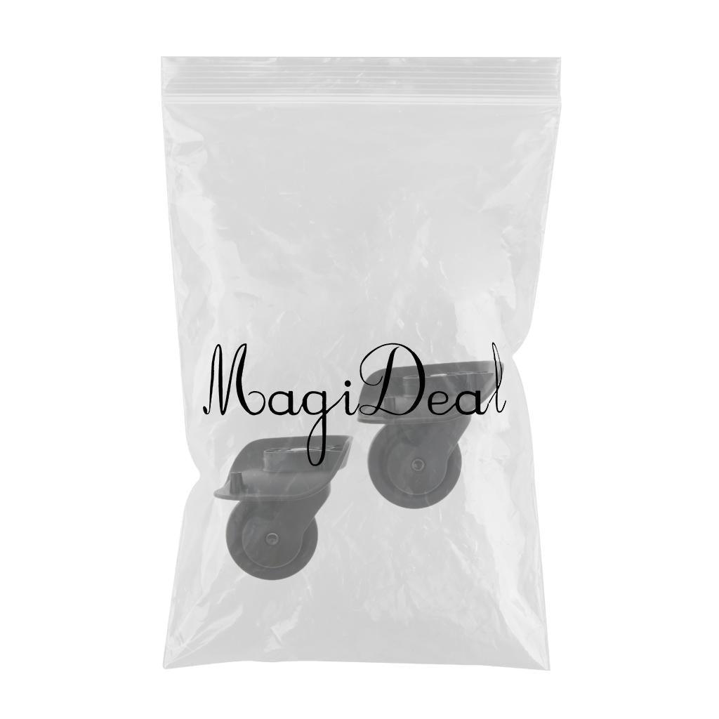 Maxbell Maxbell 1 Pair Suitcase Replacement Wheels Swivel Casters for Bag Repair A23-Size L