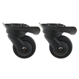 1 Pair Suitcase Replacement Wheels Swivel Casters for Bag Repair A52-Size L - Aladdin Shoppers