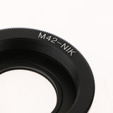 Maxbell Aluminum Alloy M42 Screw Lens to AI F Camera Body Adapter Ring for Nikon DSLR D750 D610 D5600 D7000 D7200 D800 with Glass Focus to Infinity - Aladdin Shoppers