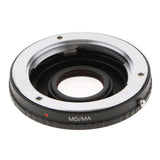 Maxbell Adapter Ring for Minolta MD MC Lens to Sony Alpha MA Mount A77 A99 A580 A900 -w/ Glass Black+Silver - Aladdin Shoppers