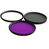 Maxbell 55mm Professional UV CPL FLD Lens Filter Accessory Kit for Canon Nikon Sony DSLR - Aladdin Shoppers