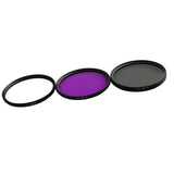 Maxbell 55mm Professional UV CPL FLD Lens Filter Accessory Kit for Canon Nikon Sony DSLR - Aladdin Shoppers