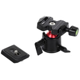 Maxbell PU3522 360 Degree Rotation Panoramic Metal Ball Head with Quick Release Plate for DSLR Cameras , Black - Aladdin Shoppers