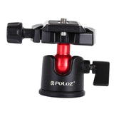 Maxbell PU3522 360 Degree Rotation Panoramic Metal Ball Head with Quick Release Plate for DSLR Cameras , Black - Aladdin Shoppers