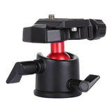 Maxbell PU3522 360 Degree Rotation Panoramic Metal Ball Head with Quick Release Plate for DSLR Cameras , Black - Aladdin Shoppers