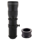 420-800mm F/8.3-16 Manual Telephoto Zoom Lens + T2-NEX Lens Adapter for Sony Cameras