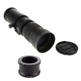 420-800mm F/8.3-16 Manual Telephoto Zoom Lens + T2-NEX Lens Adapter for Sony Cameras