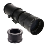 420-800mm F/8.3-16 Manual Telephoto Zoom Lens + T2-NEX Lens Adapter for Sony Cameras