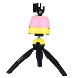 PU362 Mini Tripod Time Lapse 360 Degree Rotation Panoramic Tripod Head Remote for Canon Nikon Sony Cameras Yellow - Aladdin Shoppers
