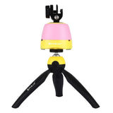 PU362 Mini Tripod Time Lapse 360 Degree Rotation Panoramic Tripod Head Remote for Canon Nikon Sony Cameras Yellow - Aladdin Shoppers