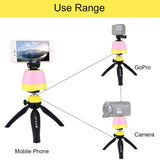 PU362 Mini Tripod Time Lapse 360 Degree Rotation Panoramic Tripod Head Remote for Canon Nikon Sony Cameras Yellow - Aladdin Shoppers