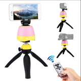 PU362 Mini Tripod Time Lapse 360 Degree Rotation Panoramic Tripod Head Remote for Canon Nikon Sony Cameras Yellow - Aladdin Shoppers