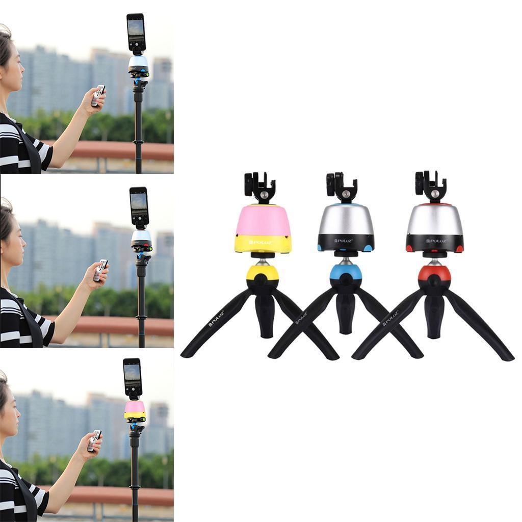 Maxbell Maxbell PU362 Mini Tripod Time Lapse 360 Degree Rotation Panoramic Tripod Head Remote for Canon Nikon Sony Cameras Yellow