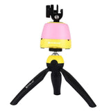 PU362 Mini Tripod Time Lapse 360 Degree Rotation Panoramic Tripod Head Remote for Canon Nikon Sony Cameras Yellow - Aladdin Shoppers