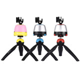 PU362 Mini Tripod Time Lapse 360 Degree Rotation Panoramic Tripod Head Remote for Canon Nikon Sony Cameras Yellow - Aladdin Shoppers