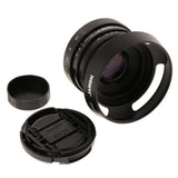 Metal 35mm F1.6 CCTV Lens for Olympus Panasonic Micro 4/3 M43 Mount Camera Black - Aladdin Shoppers