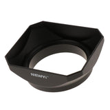 Maxbell 2x 49mm DSLR Mirrorless Camera Lens Hood Square Protector  Kit