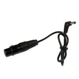 Maxbell Maxbell Right Angle DC to 4pin XLR Adapter Power Cable for Studio Video Camera Black