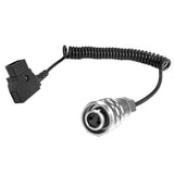 Male D-Tap to Weipu SF610 2Pin Plug Power Supply Coiled Cable Cord for BMPCC 4K - Aladdin Shoppers