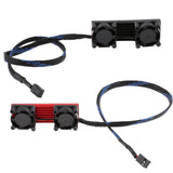 Maxbell 3x PCIE Solid State Heat Sink Dual Active Radiator M.2 SSD Cooling Fan (Red)