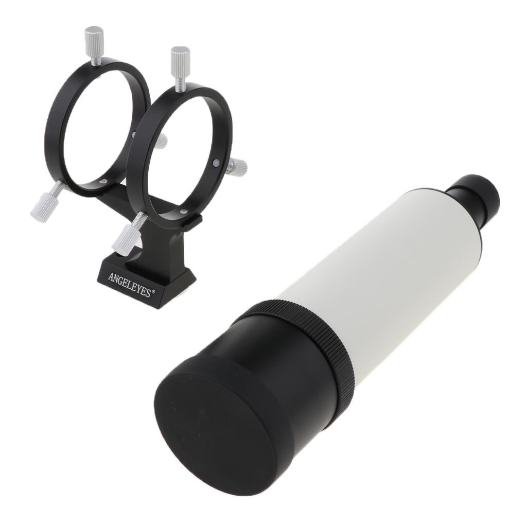 7X50 Finder Scope Telescope with Black Mounting Bracket