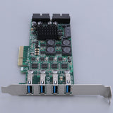 4 Port USB 3.0 PCI-e Expansion Card PCI Express PCIe USB 3.0 Hub Adapter