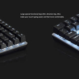 AJAZZ Mechanical Keyboard Portable 82 Keys Blue/Black Switches