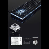 AJAZZ Mechanical Keyboard Portable 82 Keys Blue/Black Switches