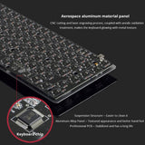 AJAZZ Mechanical Keyboard Portable 82 Keys Blue/Black Switches