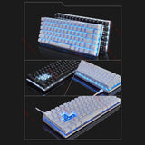 AJAZZ Mechanical Keyboard Portable 82 Keys Blue/Black Switches