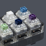 10 Keys Mechanical Keyboard Switches Tester w/ Acrylic Base Blank Keycaps