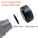 170 Degree Wide Angle Lens with 37mm Adapter Ring for Sony ZV1 1pc Replace