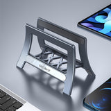 Vertical Laptop Stand Notebook Desktop Stand Anti-Tip Heavy Duty Black