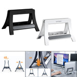 Vertical Laptop Stand Notebook Desktop Stand Anti-Tip Heavy Duty Black