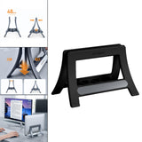 Vertical Laptop Stand Notebook Desktop Stand Anti-Tip Heavy Duty Black