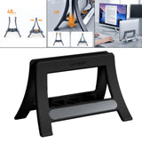 Vertical Laptop Stand Notebook Desktop Stand Anti-Tip Heavy Duty Black