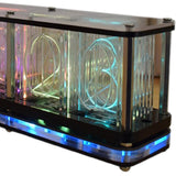 Maxbell RGB Nixie Tube Clock Modern Timer Desk for Bedside Gift Ornaments Crafts