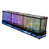 Maxbell RGB Nixie Tube Clock Modern Timer Desk for Bedside Gift Ornaments Crafts