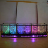 Maxbell RGB Nixie Tube Clock Modern Timer Desk for Bedside Gift Ornaments Crafts