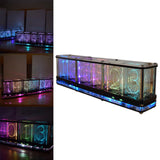 Maxbell RGB Nixie Tube Clock Modern Timer Desk for Bedside Gift Ornaments Crafts