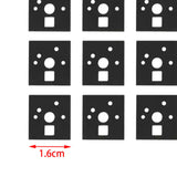 Maxbell 4x120 Pieces Keyboard Switch Pads Parts Universal for Hot Swappable Keyboard Style A PE