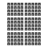 Maxbell 3x120 Pieces Keyboard Switch Pads Parts Universal for Hot Swappable Keyboard Style A PE